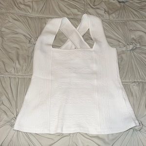 Anthropologie • white cross tank